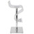 39" Viva Contemporary Adjustable Barstool with Swivel in Clear Acrylic by LumiSource - IMAGE 2