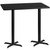 31” Black Rectangular Table with 2-Legs - IMAGE 1