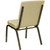 33" Beige and Black Contemporary Stacking Church Chair - IMAGE 3