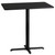 42'' Black Rectangular Laminate Table Top with Bar Height Table Base - IMAGE 1