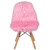 23.5" Pink Upholstery Curved Kids Shaggy Dog Accent Chair - IMAGE 5