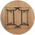 72" Brown and Black Contemporary Round Folding Banquet Table - IMAGE 2
