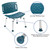 32.25" Navy Blue and Silver Medical Grade Shower Chair with Extra Large Back - IMAGE 6