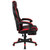 68" Red Gaming Racing Ergonomic Computer Chair with Fully Reclining Back - IMAGE 3