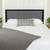 77" Fog Gray and Black Contemporary Button Tufted Headboard - King Size