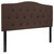56.75" Chocolate Brown and Black Contemporary Button Tufted Headboard - Full Size - IMAGE 2