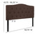 56.75" Chocolate Brown and Black Contemporary Button Tufted Headboard - Full Size - IMAGE 3