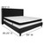 Set of 2 Black and White Tufted King Size Platform Bed with Memory Foam Mattress 85.25" - IMAGE 2