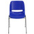 32" Navy Blue Hercules Series Ergonomic Shell Stack Chair - IMAGE 4