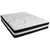 80'' White and Black High-Density Foam with Pocket Queen Size Spring Mattress - IMAGE 1