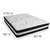 80'' White and Black High-Density Foam with Pocket Queen Size Spring Mattress - IMAGE 2