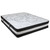 81" White and Black High-Density Foam with Pocket King Size Spring Mattress - IMAGE 1