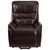 57" Chocolate Brown Remote Controlled Power Lift Recliner Chair - IMAGE 4