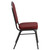 38" Burgundy Red and Silver Contemporary Stacking Banquet Chair - IMAGE 2