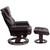 42" Brown Contemporary Multi-Position Recliner Swivel Chair with Ottoman - IMAGE 2