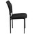 34.75" Black Contemporary Mesh Stackable Side Chair with Contoured Seat Cushion - IMAGE 2