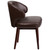 33.75" Brown Contemporary Executive Guest Office Chair - IMAGE 2