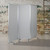 72" Gray Double Sided Mobile Magnetic Cloth Partition with Lockable Casters