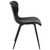 30.75" Black Contemporary Diamond Patterned Upholstered Chair - IMAGE 2