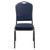 38" Navy Blue and Gray Contemporary Crown Back Stacking Banquet Chair - IMAGE 4