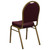 37.5" Burgundy Red and Gold Dome Back Stacking Banquet Chair - IMAGE 3