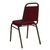 34" Burgundy Red and Gold Trapezoidal Banquet Chair - IMAGE 3
