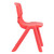 Set of 2 Red Stackable School Chairs with Curved Back 26.75" - IMAGE 2