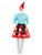 40" Blue and Red Gnome Toadstool Large Men Adult Halloween Costume - Medium - IMAGE 2