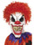 Red and White Scary Clown Mask Unisex Adult Halloween Costume Accessory - One Size - IMAGE 1
