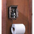8" Black and Brown Rustic Bear Outhouse Toilet Paper Holder - IMAGE 2