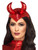 20" Red Fever Devil Women Adult Halloween Headband Costume Accessory - One Size - IMAGE 1