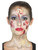 39" Red and Beige Zombie Fairy Tale Women Make Up Kit Costume Accessory - One Size - IMAGE 5
