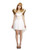 48" White and Gold Fever Glamorous Angel Women Adult Halloween Costume - Large - IMAGE 1