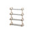 40”Iron Wall Mounted Shelf with Tempered Glass Shelves - IMAGE 1