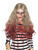 26" Blonde Brown and Red Zombie Women Adult Halloween Blood Drip Wig Costume Accessory - One Size - IMAGE 1