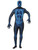40" Blue and Black X Ray Unisex Adult Halloween Costume - Small - IMAGE 1