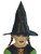 32" Black Shiny Girl Child Halloween Witch Hat Costume Accessory - One Size - IMAGE 1