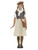 41" White and Gray Evacuee School Tween Girl Halloween Costume - IMAGE 1