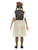 41" White and Gray Evacuee School Tween Girl Halloween Costume - IMAGE 3