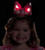 Black and Pink Minnie Mouse Light Up Ears Girl Child Halloween Headband Costume Accessory - One Size - IMAGE 2