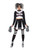 42" Black and White Fever Gothic Cheerleader Women Adult Halloween Costume - Medium - IMAGE 1