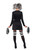 42" Black and White Fever Gothic Cheerleader Women Adult Halloween Costume - Small - IMAGE 3