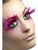 11" Pink Feather Plumes Women Adult Halloween Eyelashes Costume Accessory - One Size - IMAGE 1