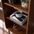 44.5" Brown Midcentury Modern Bookshelf with Classic Spindle Legs - IMAGE 3