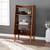 44.5" Brown Midcentury Modern Bookshelf with Classic Spindle Legs - IMAGE 4
