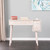 35.75" Gray and White Rectangular Storage Vanity Table with Mirror - IMAGE 5