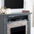 45.75" Gray Contemporary Electric Fireplace with Media Storage - IMAGE 4