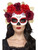 Day of the Dead Rose Bouquet Women Adult Halloween Eye Mask Costume Accessory - One Size - IMAGE 1
