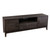 63.25" Brown and Gold Rectangular Media Stand with Storage - IMAGE 2