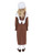 49" Brown and White Poor Victorian Girl Child Halloween Costume - Large - IMAGE 3